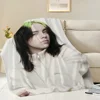 Singer B-Billie E-Eilish skicomfort warm Soft Baby blanket suitable Home Kids Lunch Blanket for Home Office Daily Use Cover 4