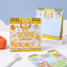 

1Pc Desk Calendar 2022 Advent Calendars Cartoon Schedule Table Planner Yearly Organizer for Home Office Kawaii Desk Accessories