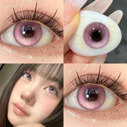 Vibrant Diopter - Colored Contact Lenses - Natural Cosmetic Enhancement, Yearly Wear, Free Shipping (Lake Powder)