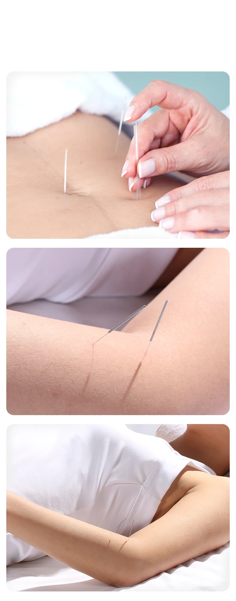 500pcs/pack Professional Medical Level Disposable Needle Disinfection Tube Needle Painless Wholsale Sterile Acupuncture