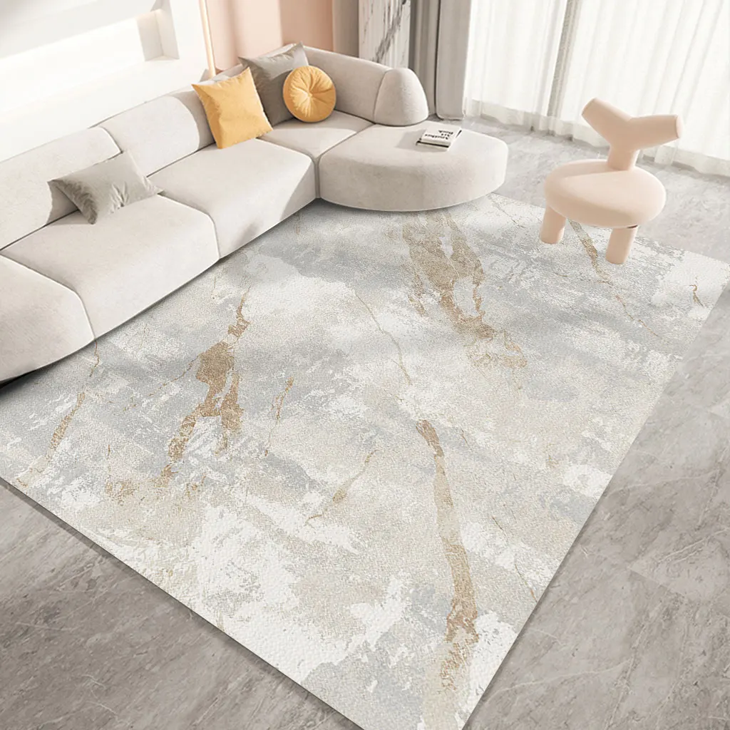 Tapis nordique pour salon, espace abstrait avec éclaboussures d'encre, grande décoration de chambre à coucher, pour la maison, paillasson d'entrée lavable, tapis de sol