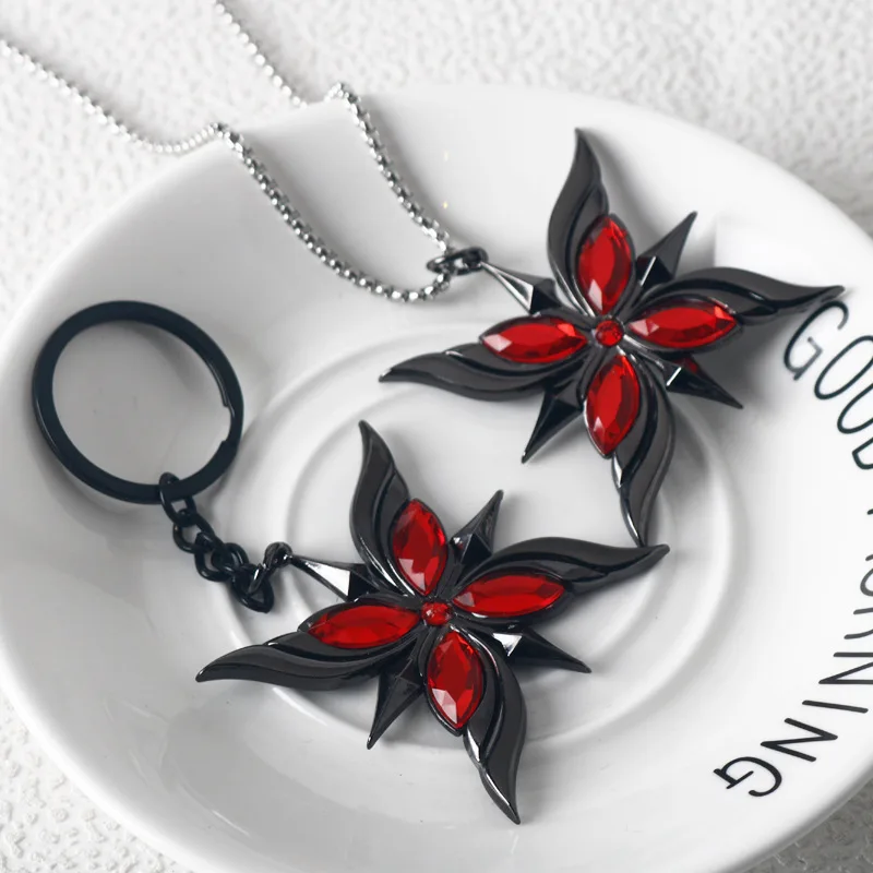 Keychain Pendant Cosplay Necklace Wendy Feather Servant Alloy Gem Keychain Necklace Arecino Gem Necklace Keychain Birthday Gift for Boys and Girls Accessories