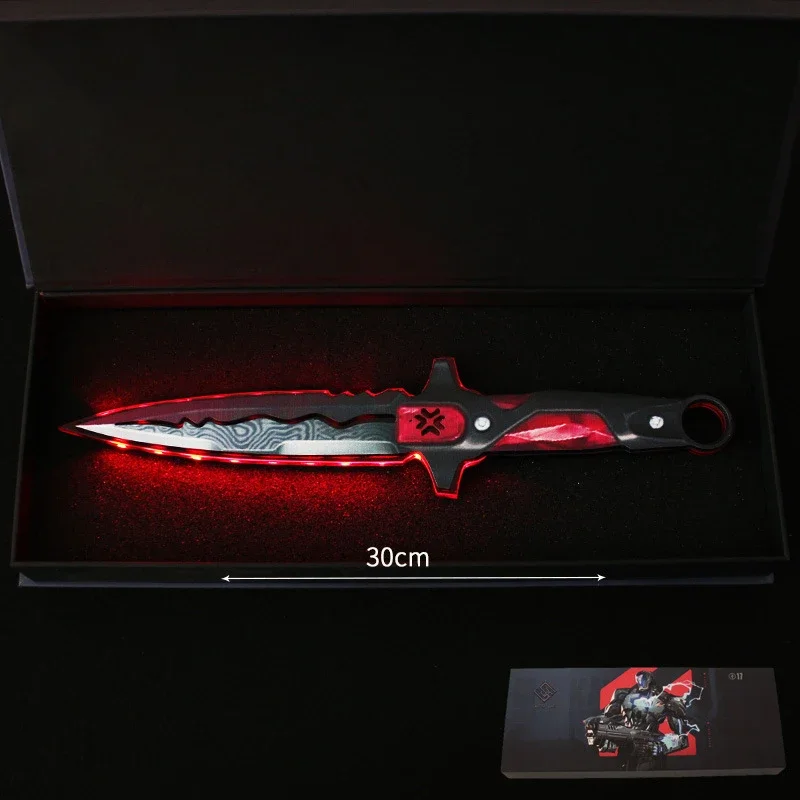Arma Valorant de 30 cm VCT LOCKIN Melee, espada acrílica luminosa, cuchillo, accesorios de cosplay, modelo de espada periférica, juguetes de regalo para niños