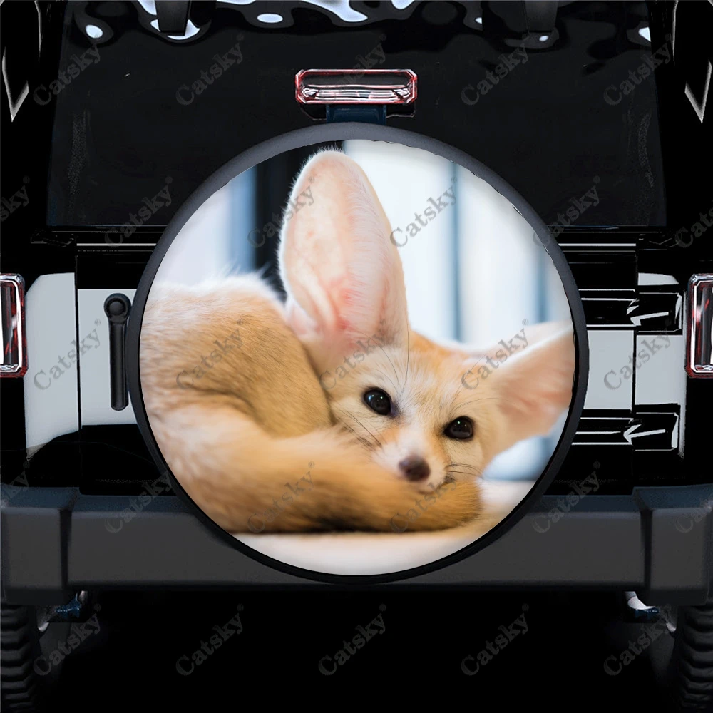

fennec fox animal car tire cover Waterproof Tire Wheel Protector for Car Truck SUV Camper Trailer Rv car tire cover