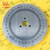 80x10x2mm Stainless steel decorative plate 360 degree Stainless steel dial scale disc tool 1