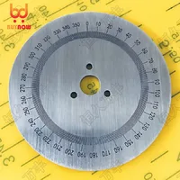 80x10x2mm Stainless steel decorative plate 360 degree Stainless steel dial scale disc tool 1