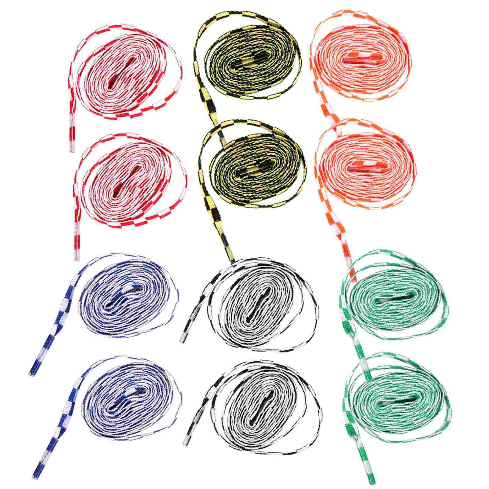 

12 Pairs Sports Shoes Shoelace Laces for Sneakers Polyester High Density Shoestring