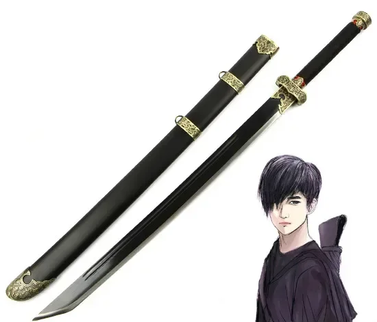 

[Funny] 104cm Cosplay The Lost Tomb Sword Kylin Zhang weapon wooden Sword model Costume party Anime show props gift