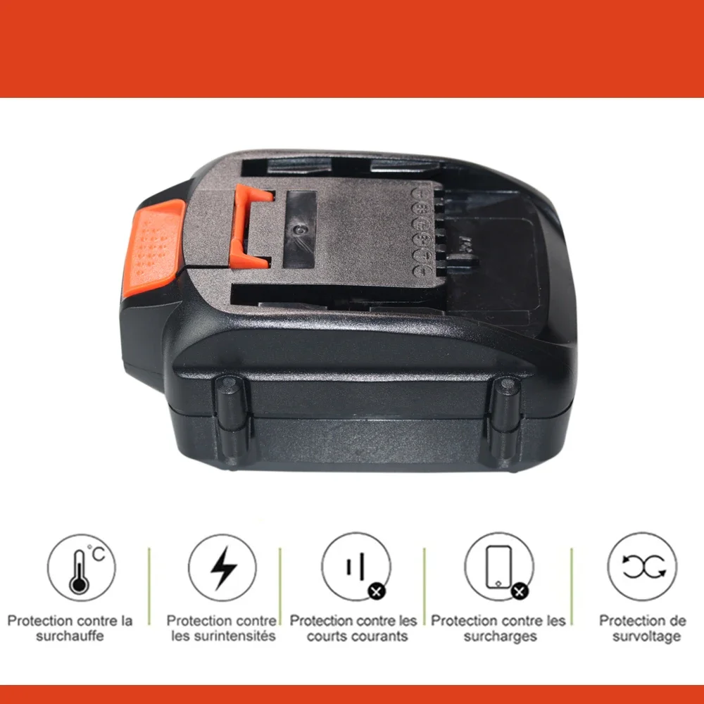 

Для WORX New 40V 4000/6000mAh Сменный литий-ионный аккумулятор WA3580