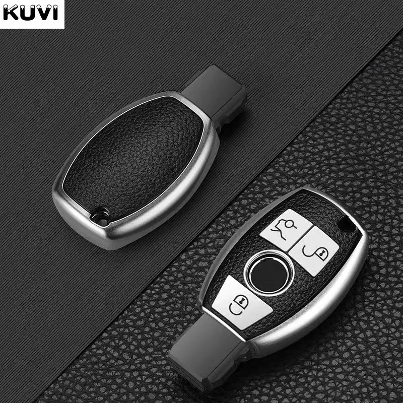 Leather TPU Car Key Case Cover Shell Fob For Mercedes Benz A B C E S Class W204 W205 W212 W213 W176 GLC CLA AMG W177 key case key case cover