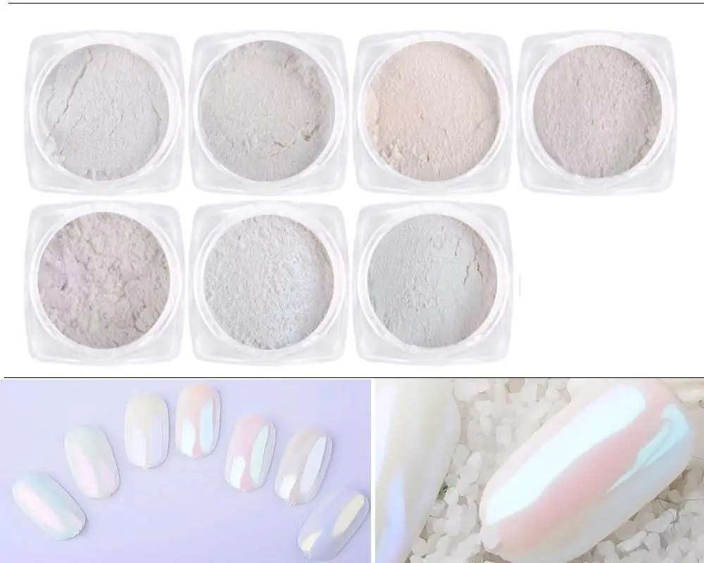 Nail Art Diamond Shell Pink Translucent Auroral Moonlight Glitter Shell Magic Color Glitter Nail Art Decoration