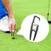 Golf Divot Tool Golf Putting Green Fork Zinc Alloy Golf Divot Repair Tool Pitch Groove Cleaner Golf Pitchforks Golf Accessories 3