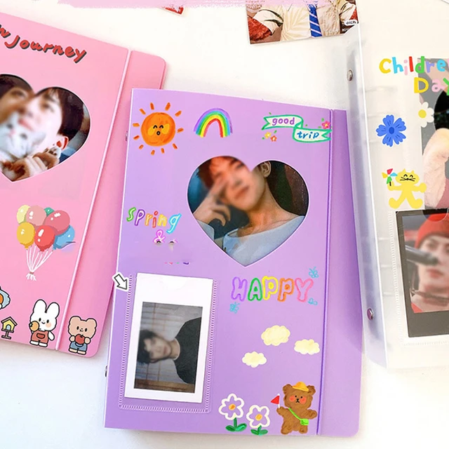 Classeur de Photo Carte Kpop, Classeur à Anneaux A5 Kpop, Classeur  Photocard Kpop avec 40 Feuilles Pages De Protection Photo et 2  Autocollants, Photocard Binder Pour Photos, Cartes, Images (01) : 