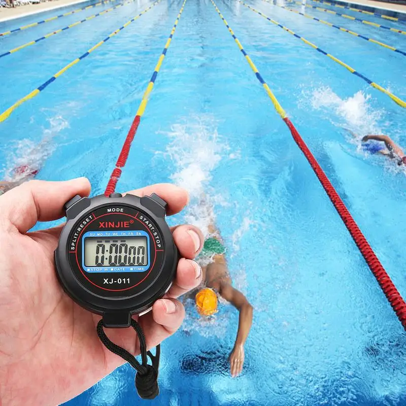 Athlete referee timer electronic sports stopwatch student swimming running competition yoga fitness timer