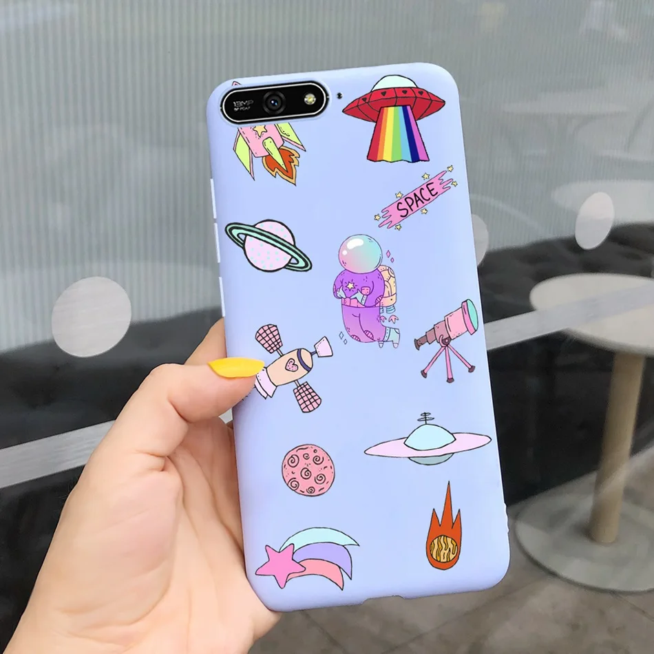 Lovely Printed Soft Silicone Phone Case - 5.7 Inch Back Cover