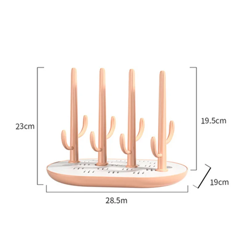 Detachable Baby Bottle Drying Rack Infant Feeding Bottle Drain Drying Racks Solid Color Feeding Cup Holder Storage Box Dryer