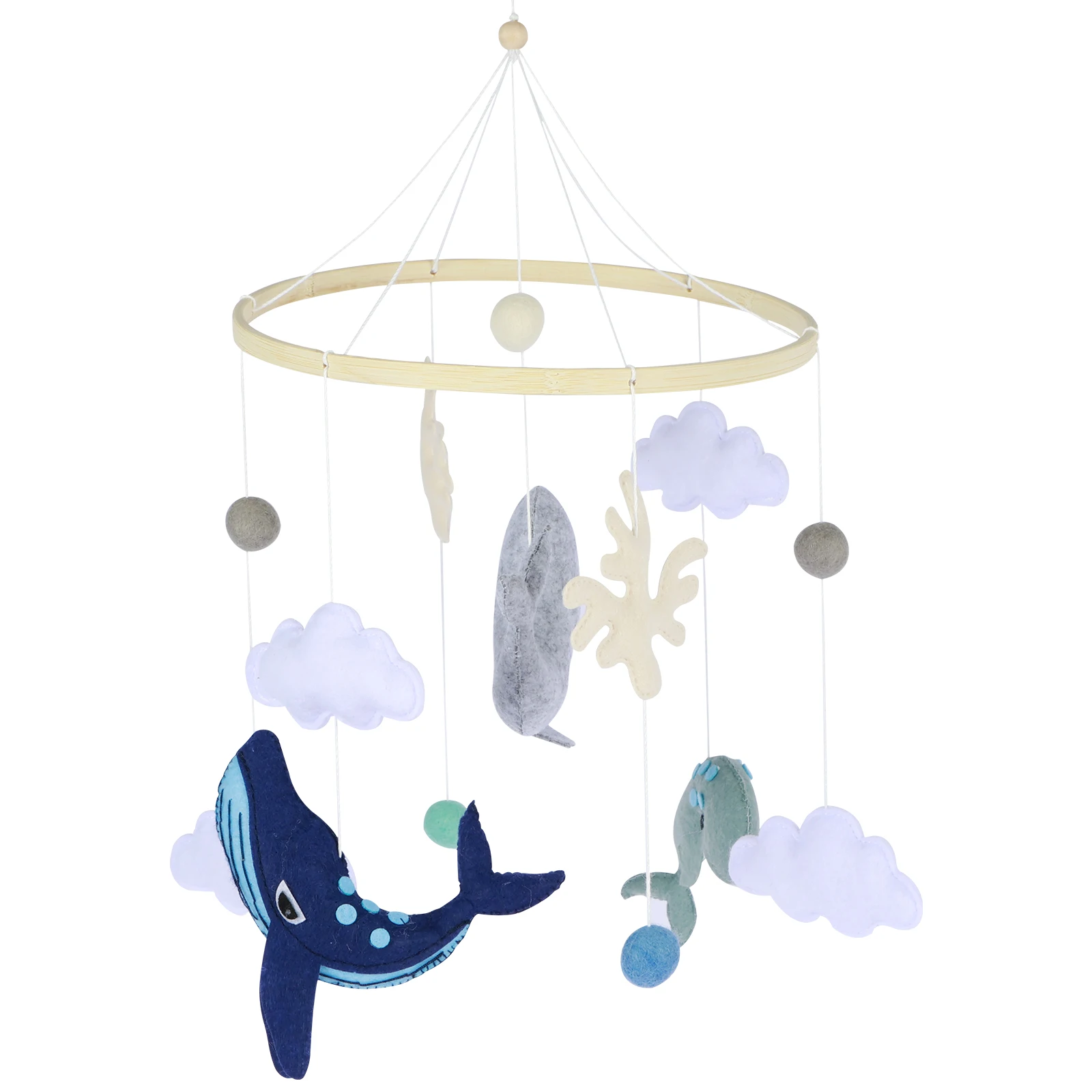 

Baby Crib Mobile Montessori Ocean Animals Crib Mobile Soothing Crib Nursery Mobile Decorative Baby Nursery Mobiles with Hanging