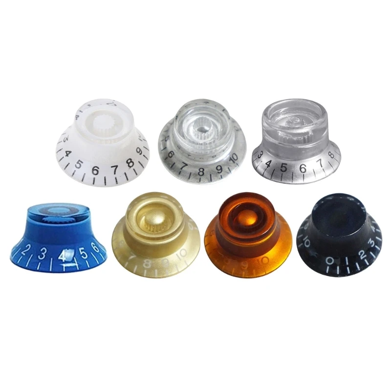 

G92F 4Pcs/set Plastic Volume Tone Knob Top Hat Straight Guitar Speed Control Knobs Fit for LP Electric Guitar Accessories