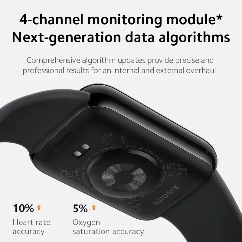 Global Version Xiaomi Mi Band 8 Pro Smart Wristband 1.74" AMOLED Screen 5ATM Waterproof 150 Sport Modes GPS Blood Oxygen 4