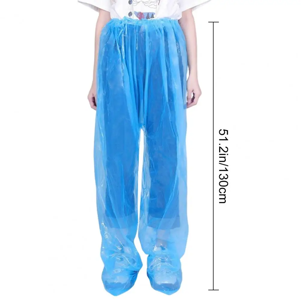 130/107cm Waterproof Rain Pants Elastic Waist Trousers Non-disposable Trousers Snow Sport Outdoor Toddler Playsuit Hiking Pants