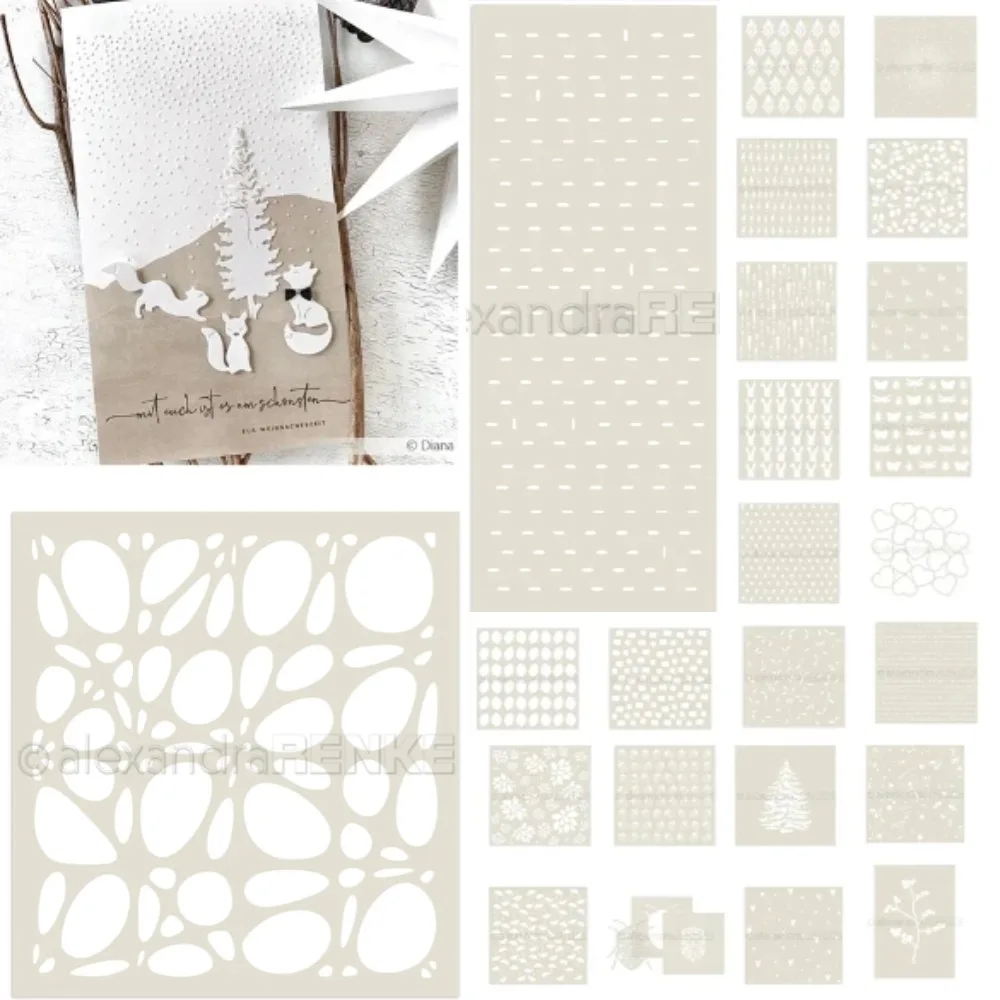 Stencil 'Butterflies pattern' Pattern Graffiti Drawing Tool Spray Painting Template DIY Window Scrapbooking Decor