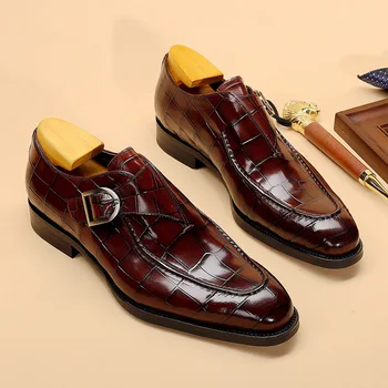 Chaussures plates classiques pour hommes, mocassins en cuir de styliste, cadeaux de saint valentin