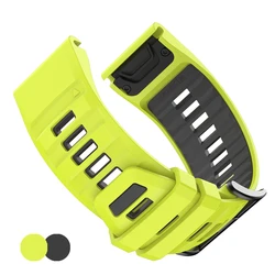 Premium QuickFit Silicone Strap Bracelet, 26mm & 22mm Band - 1PCS QuickFit 26mm (B - Green Black)