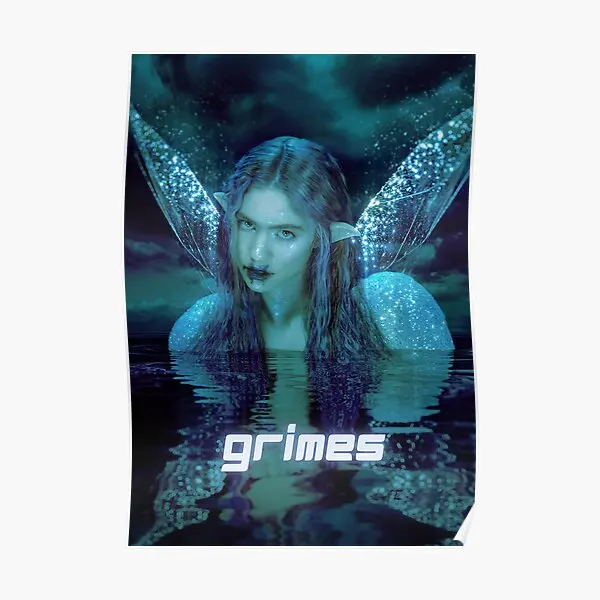 

Fairie Blue Green Grimes Design Poster Vintage Funny Room Mural Print Home Painting Modern Picture Art Wall Decor No Frame