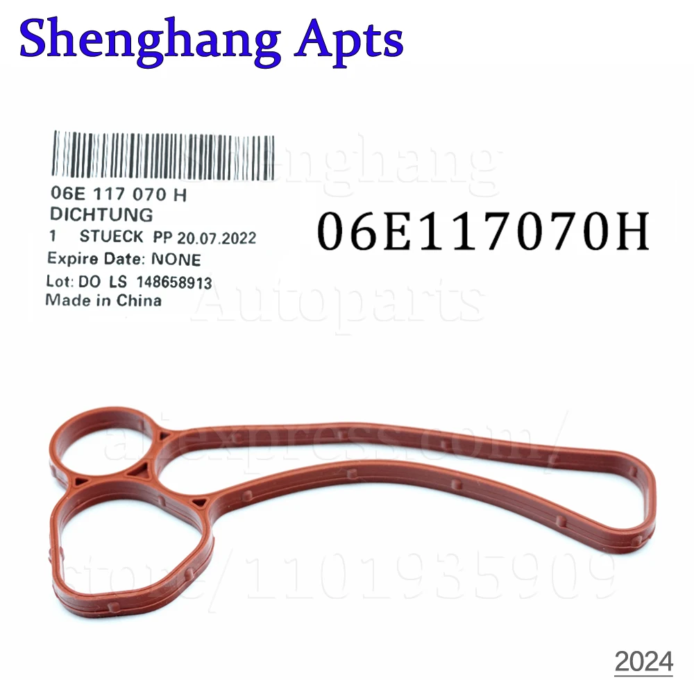Oil Radiator Gasket Oil Cooler Gasket Seal 01446200,06E117070H,06E 117 070 H For Audi A4 A5 A6 A7 A8 Q7 3.0L 2008-2019 For CRE