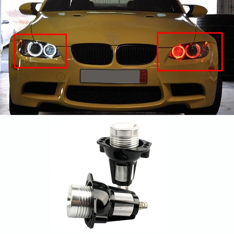 335i Bmw 2007bmw E90 E91 3 Series Led Angel Eyes Marker Lights 10w  White/red/blue/yellow