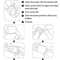 Film protecteur d'écran HD pour Apple Watch, housse de protection transparente pour Apple Watch Series 9, 8, 7, 45mm, 41mm, protection 6