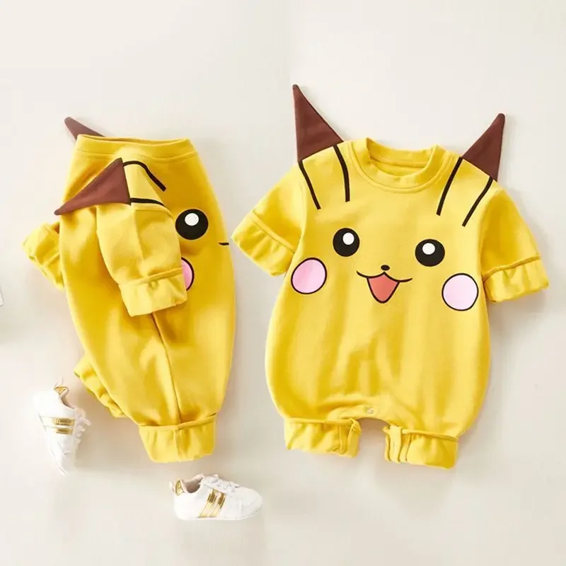 Pokemon Pikachu Spring Autumn Newborn 0-18 Months Baby Kawaii