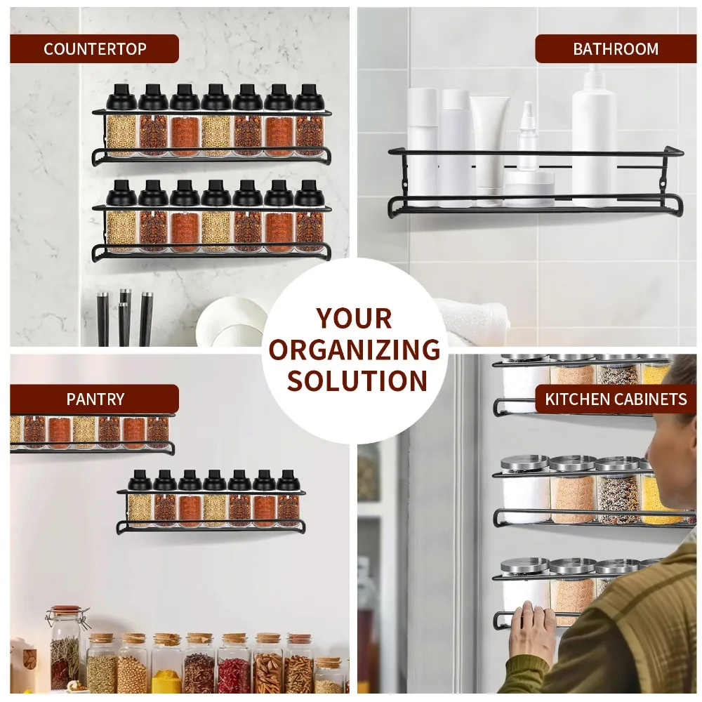 Wall Mount Amazon Spice Storage Pack Spice Rack Wall Mounted