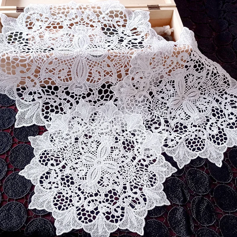 Hollow Lace Coaster Plate Bowl Insulation Pad Napkin Embroidery Flower Placemat Mug Dining Coffe Tablecloth Christmas Home Decor