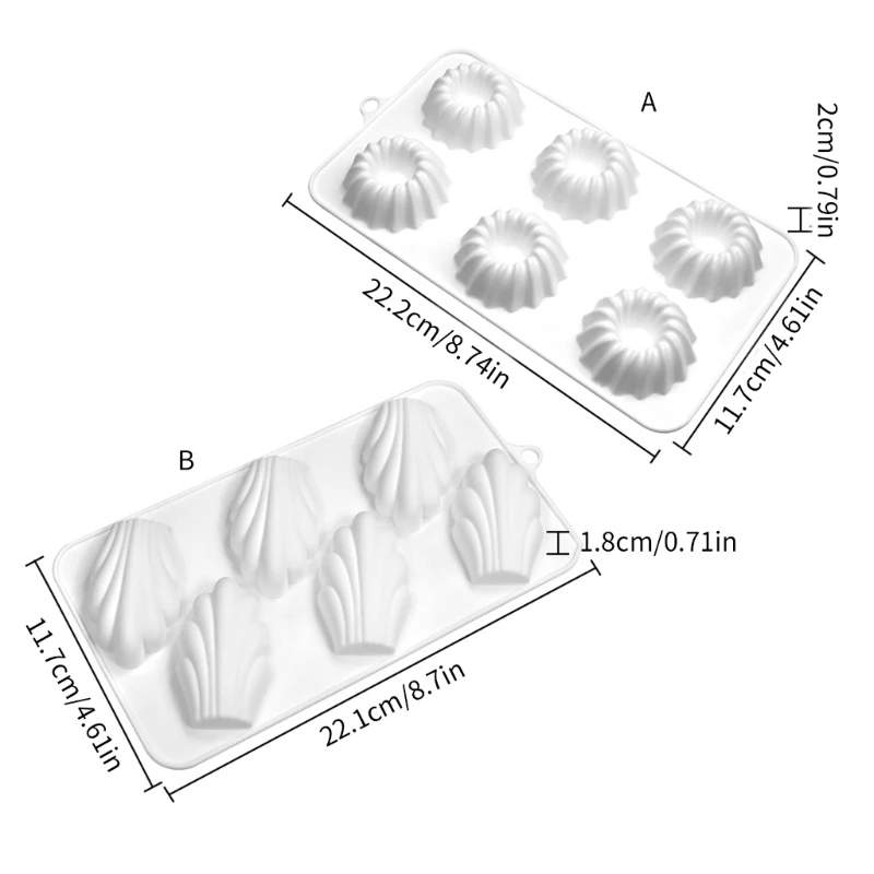 448B Savarin Silicone Mold Mousse Cake Mold for Making Chocolate Fondant