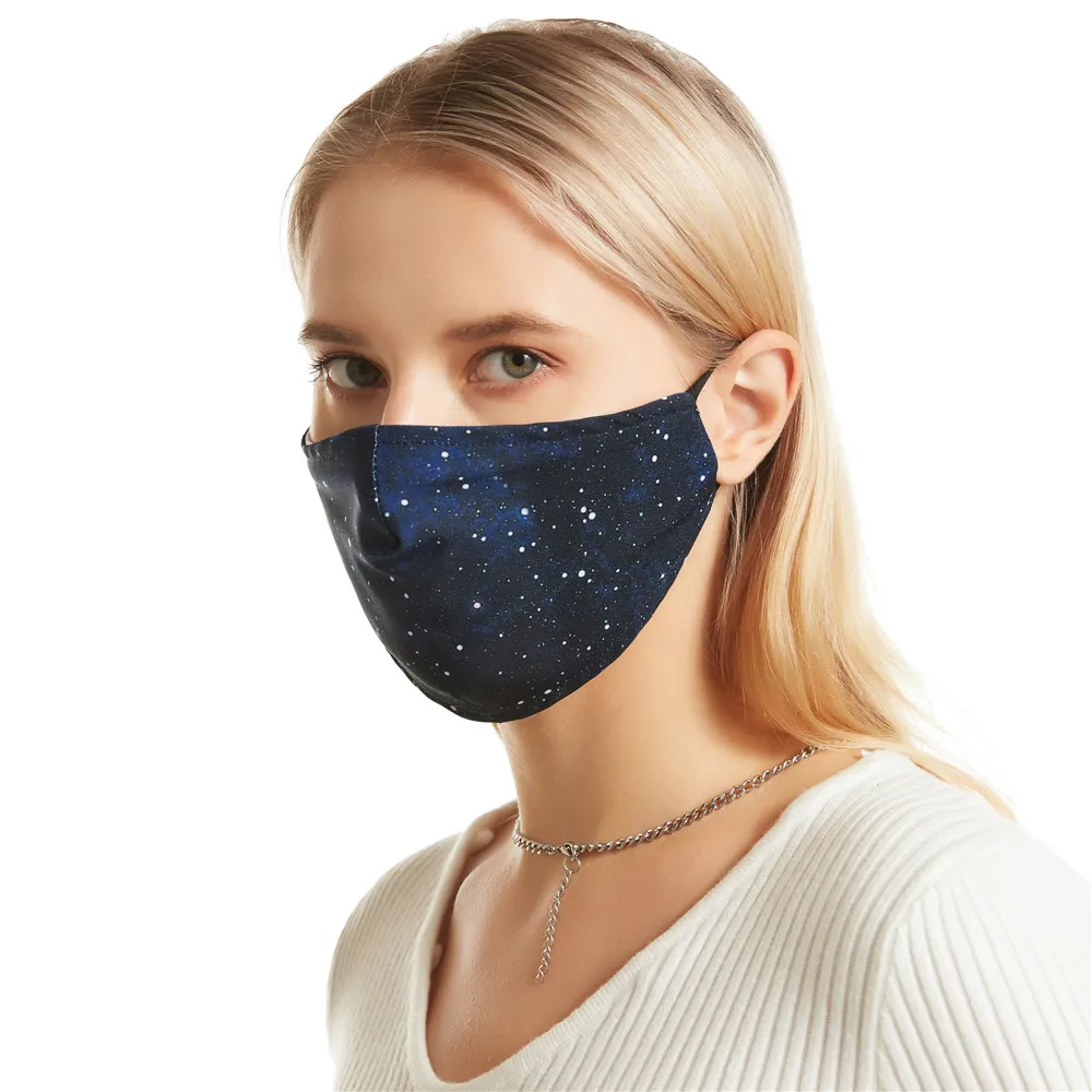 

Armorhero Fashion Starry Sky Mask Women 3D Printed Face Cover Fashion Harajuku Style Washable Resuable Masks Adult