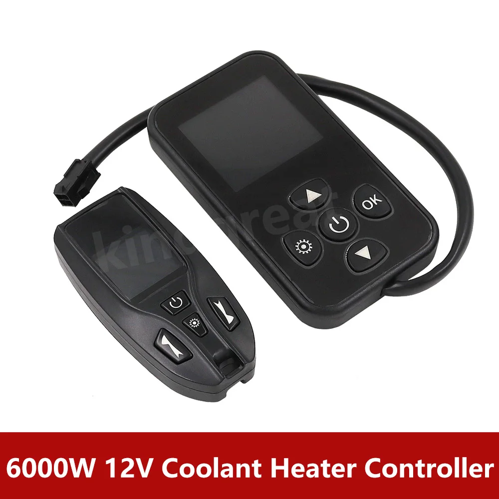 6KW 12V 24V Diesel Coolant Parking Heater Controller LCD Switch For RV Car Boat Caravan
