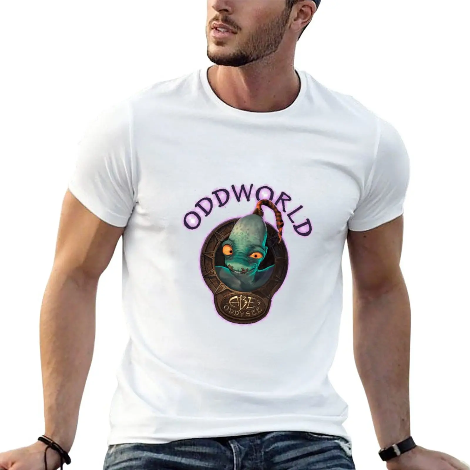 Oddworld Soulstorm T-Shirt Blanks Funnys Top Magliette Da Uomo