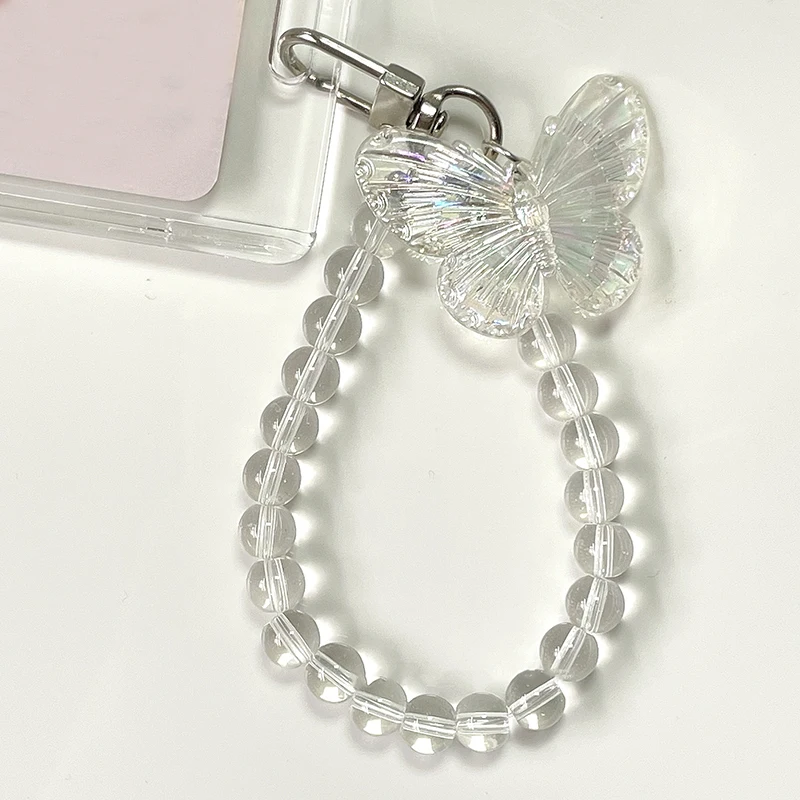 Crystal Butterfly 3 Inch Acrylic Card Holder Photocards Display Credit ID Bank Card Protective Case Keychain Pendant Fashion credit card holder card holder card protector idol card protector card display stand desk card holder photo card holder