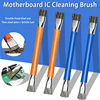 High Strength Hair Brush Phone Motherboard IC Cleaning Horse Hair Brush Double Side ESD Safe Brush New Anti-Static PCB Cleaning 1