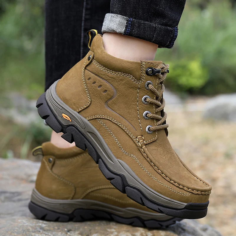 Luxuriöse Herren Motorradstiefel Aus Leder Mit Winterfutter_voghion.com