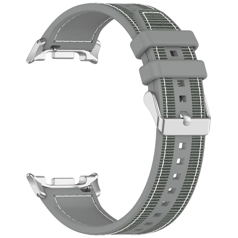 Silicone Nylon Composite Woven Watch Strap