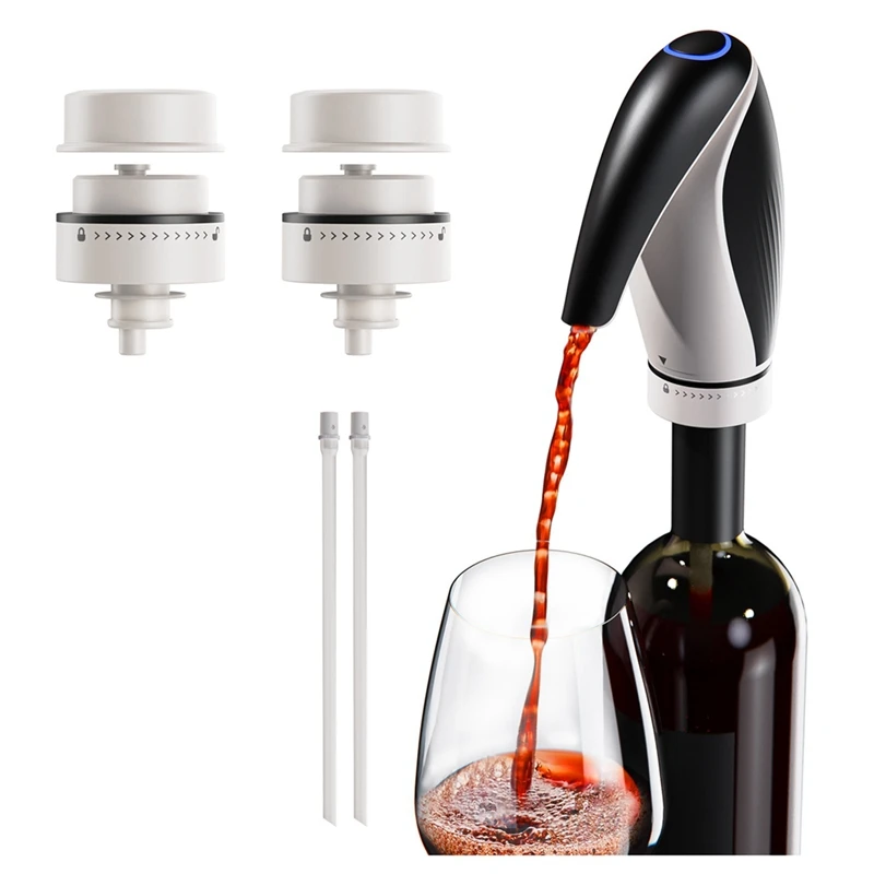 

Electric Wine Aerator, Wine Decanter Pump Dispenser Gifts Set, Automatic Wine Aerator Pourer Spout, Wine Decanter