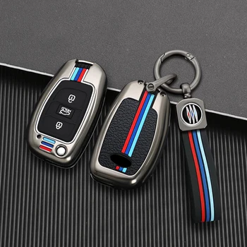 Nuova custodia per chiave auto per Hyundai ix25 ix35 i10 i30 Solaris Tucson Sonata Santa Fe Sport Mistra Elantra Creta Verna 2015-2018