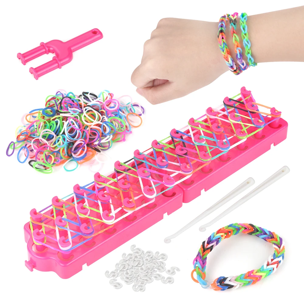 Rubber Bands Bracelet Kit, Loom Bracelet Making Kit for Kids, Rubber Bands  Refill Loom Set, Loom Bands Kit，Friendship Bracelet G - AliExpress