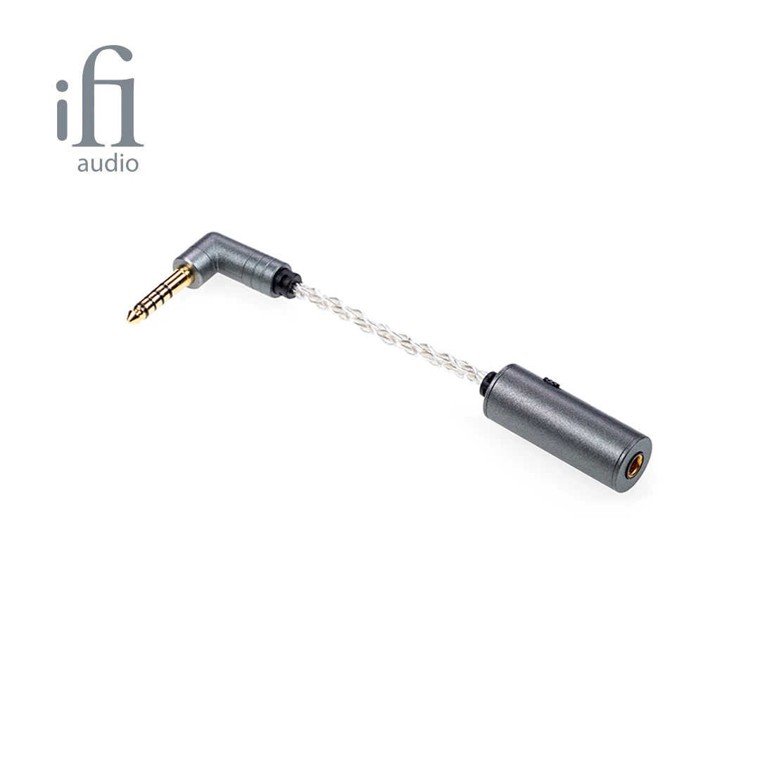 Audio Adapter Converter iFi iEMatch+/4.4 Lossless Headphone Impedance Matcher Noise Reduction Attenuator Equalizer 2.5/3.5 to 4.4 mm Headphone Adapter