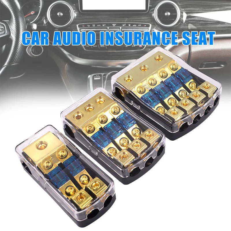 

Universal Car Audio Truck Audio Amplifier Circuit Stereo Audio AFS Style Refit Fuse Adapter 60A Regular Car Auto Fuse Holder Box