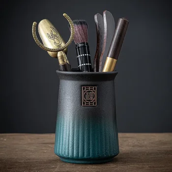 6 Pz/set Cerimonia del Tè Resistente Al Calore Contenitore di Tè Strumenti di Legno Cinese Gongfu Cucchiaino Tea Tong Set di Aghi Soggiorno di Tè Forniture 1