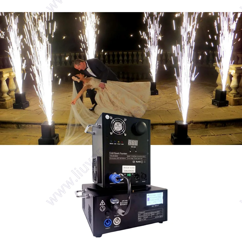 Cold Spark Fireworks Machine Sparkler Power Bank Supply Battery Portable 1000w Show Mobile Wireless Dmx Remote Convenient Pack