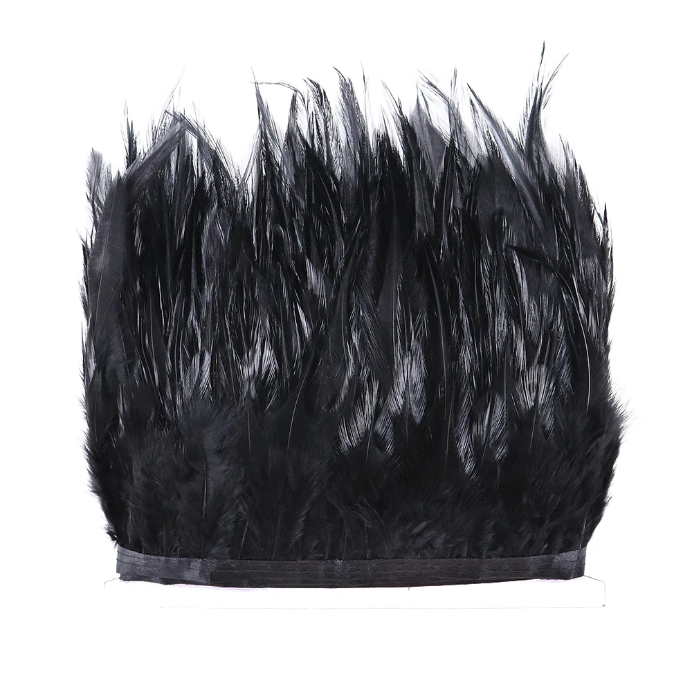 1Meter Ostrich Goose Marabou Turkey Feathers Trim Fringe Sewing Ribbon for DIY Dress Sewing Crafts Clothing Decoration